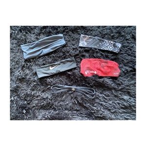 Lululemon, junk brand, callia, and Nike headbands